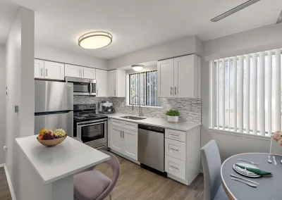 Kitchen amenities at Golfview Apartments