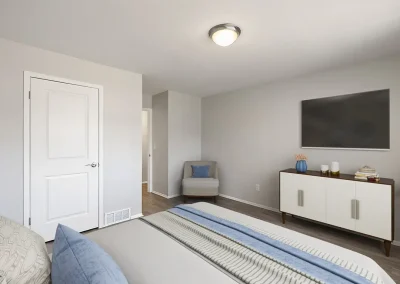 Spacious bedroom at Golfview Apartments